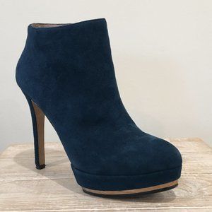 Vince Camuto 'Dira' Suede Bootie in Navy Blue